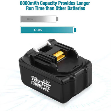 18V Makita Battery Replacement | BL1830 BL1840 6000mAh Li-ion Battery
