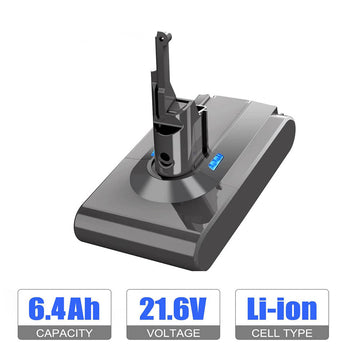For Dyson V8 Battery Replacement | 21.6V 6400mAh Lithium Battery | For Dyson V8 Absolute Animal Vacuum Handheld Cleaner Battery