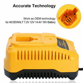 DC9310 Battery Charger For Dewalt 7.2V-18V XRP Ni-Cd & Ni-Mh Battery